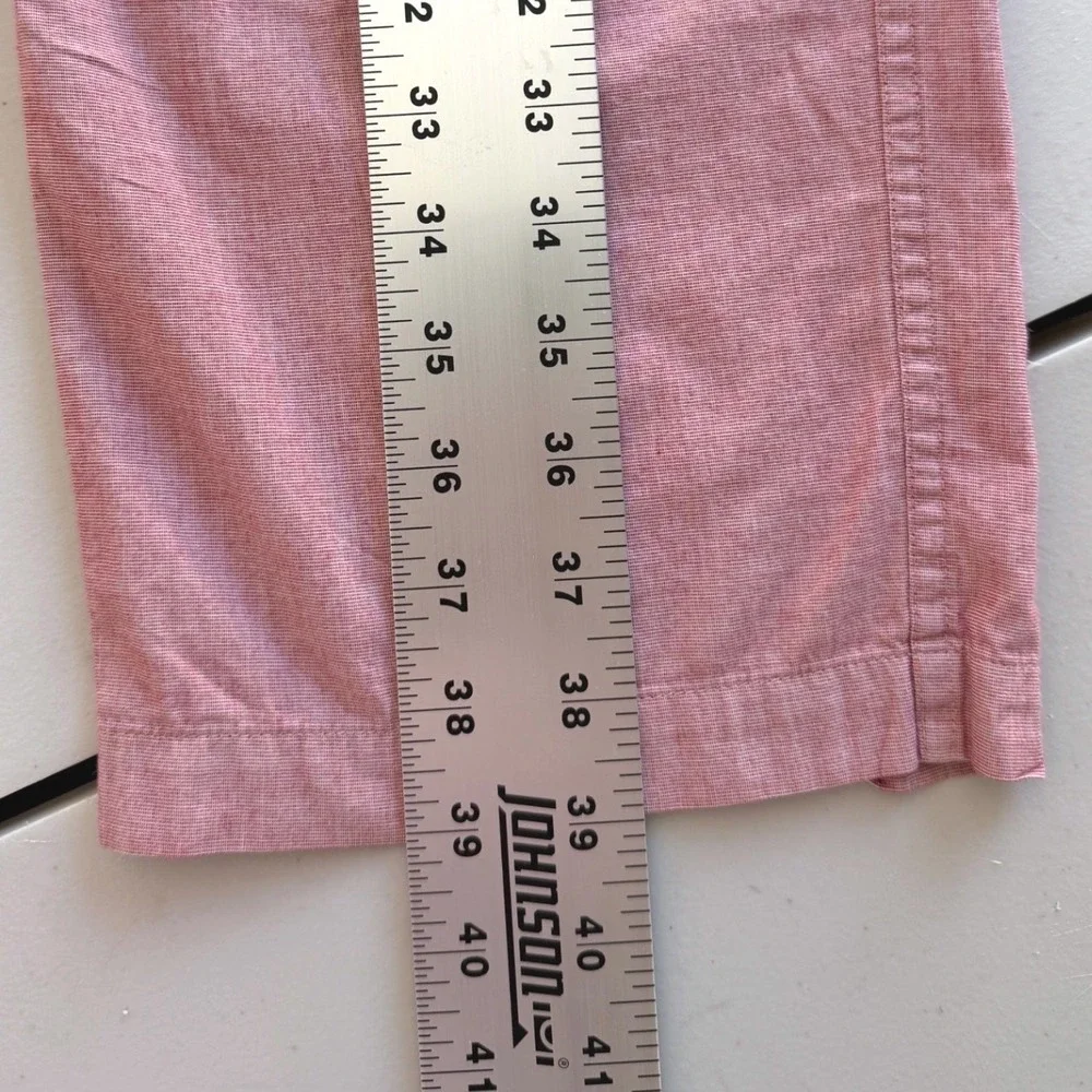 J.Crew Womens Medium Red Cotton Drawstring Elastic Waist Lounge Pants